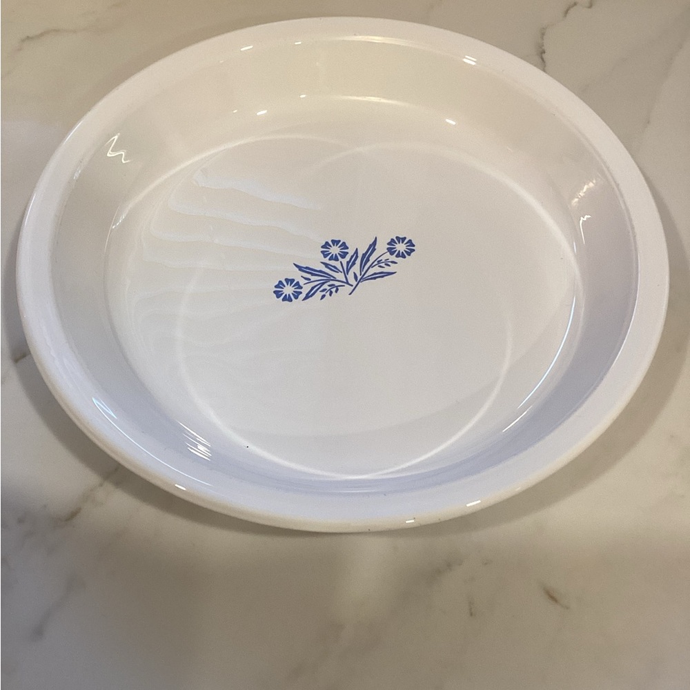 Corningware Blue Cornflower Pie Plate P-309 .9 inch Vintage